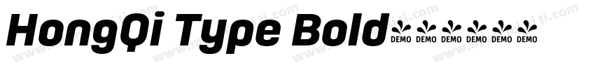 HongQi Type Bold字体转换